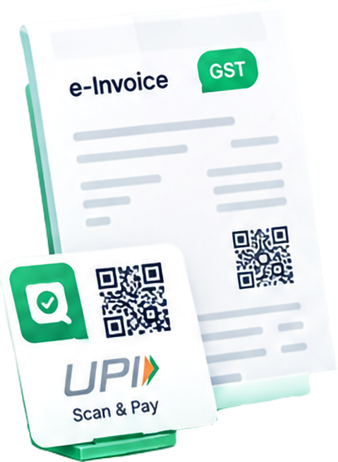 e-Invoice with UPI Scan and Pay