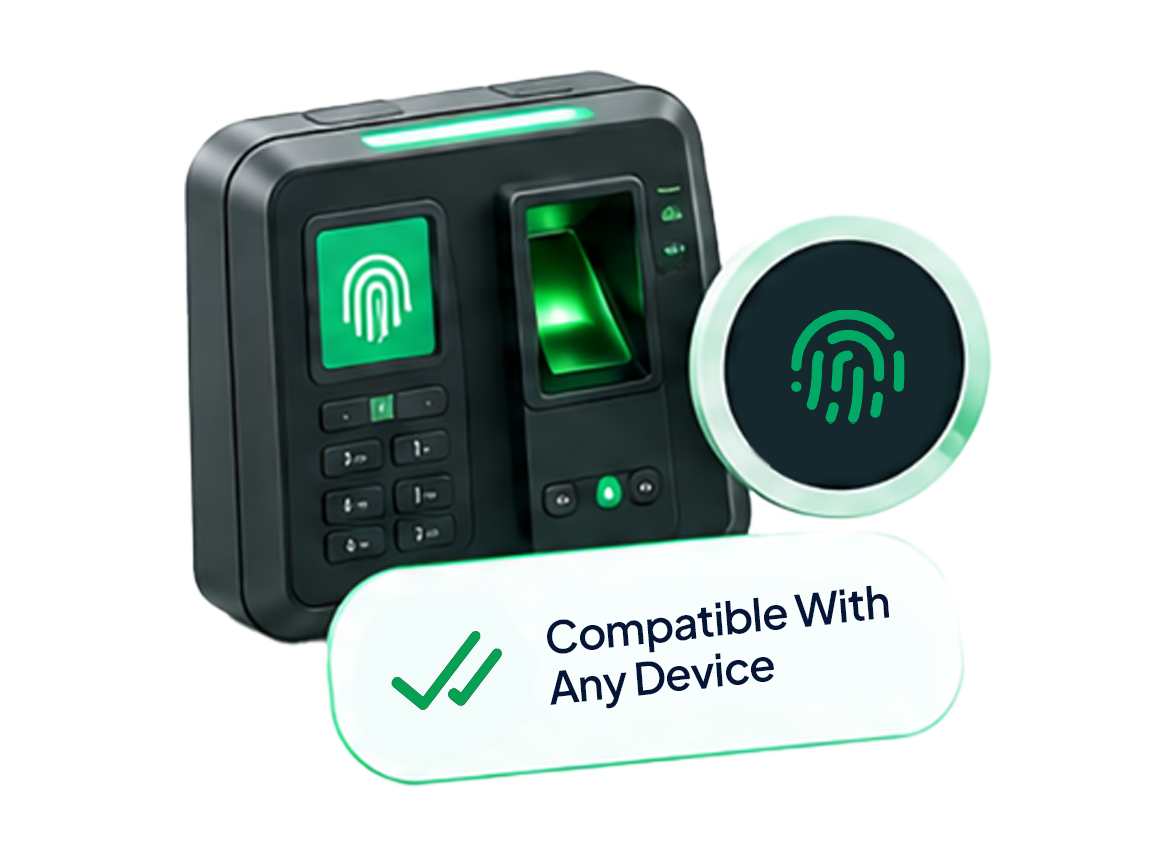 No biometric device required